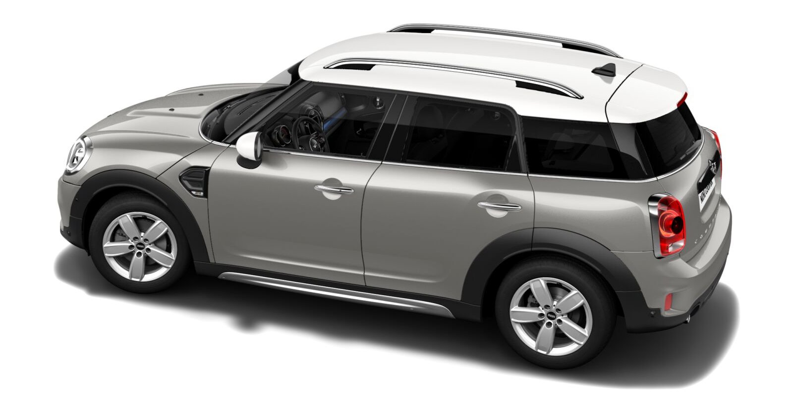 MINI MINI Countryman in Silber von hinten MINI MINI Countryman in Silber von hinten