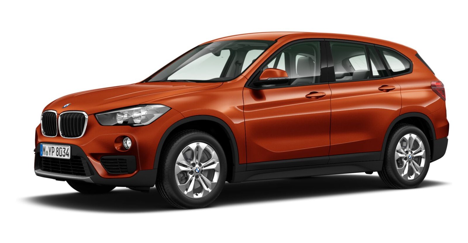 BMW BMW X in Orange von vorne BMW BMW X in Orange von vorne