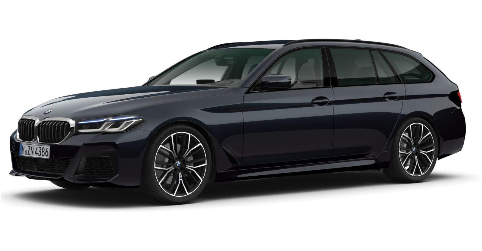 BMW BMW 5er in Schwarz von vorne BMW BMW 5er in Schwarz von vorne