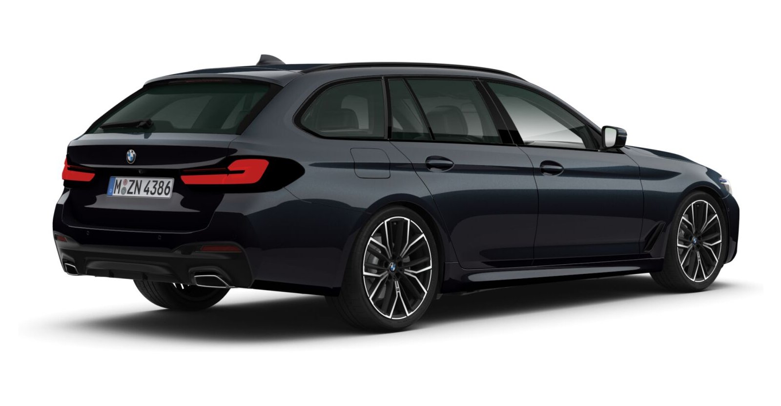 BMW BMW 5er in Schwarz von hinten BMW BMW 5er in Schwarz von hinten