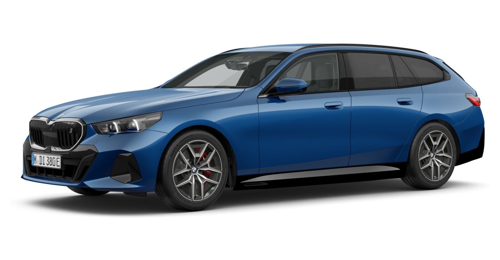 BMW BMW I in Blau von vorne BMW BMW I in Blau von vorne