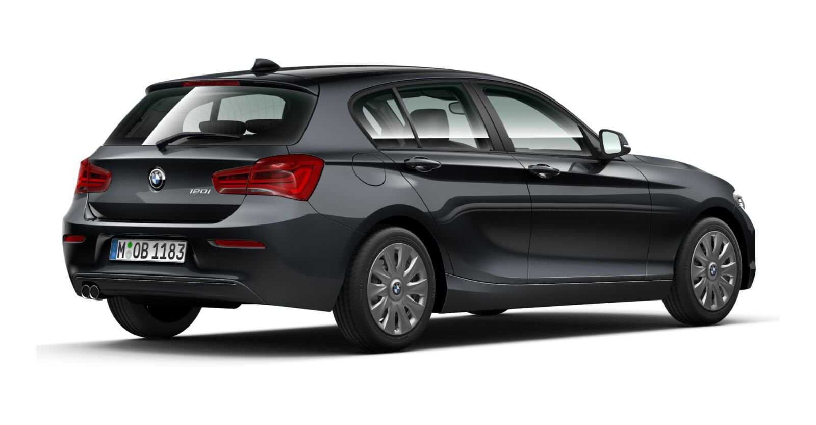 BMW BMW 1er in Grau von hinten BMW BMW 1er in Grau von hinten