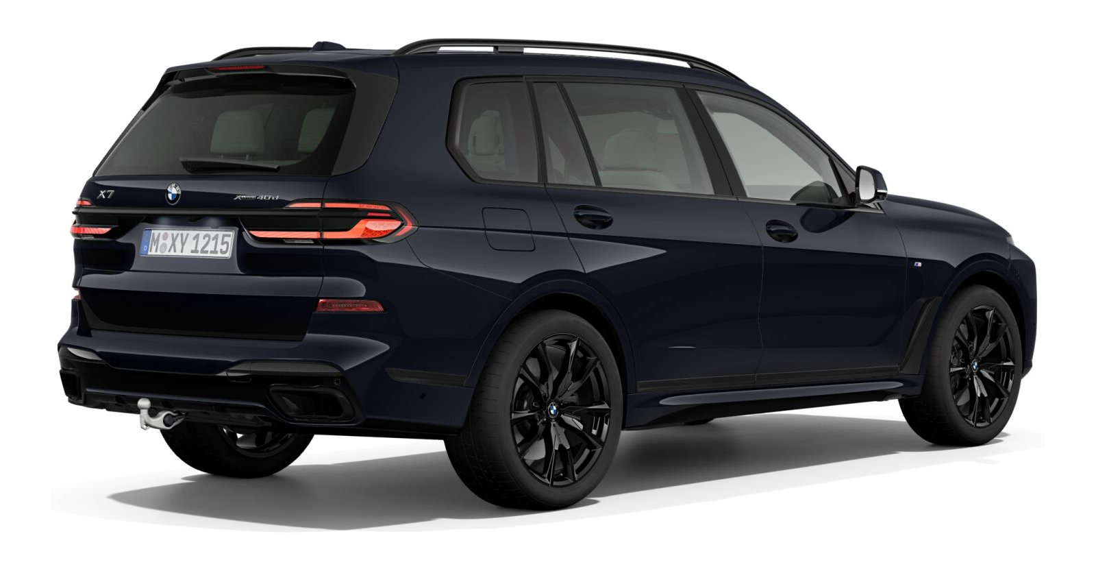 BMW BMW X in Schwarz von hinten BMW BMW X in Schwarz von hinten