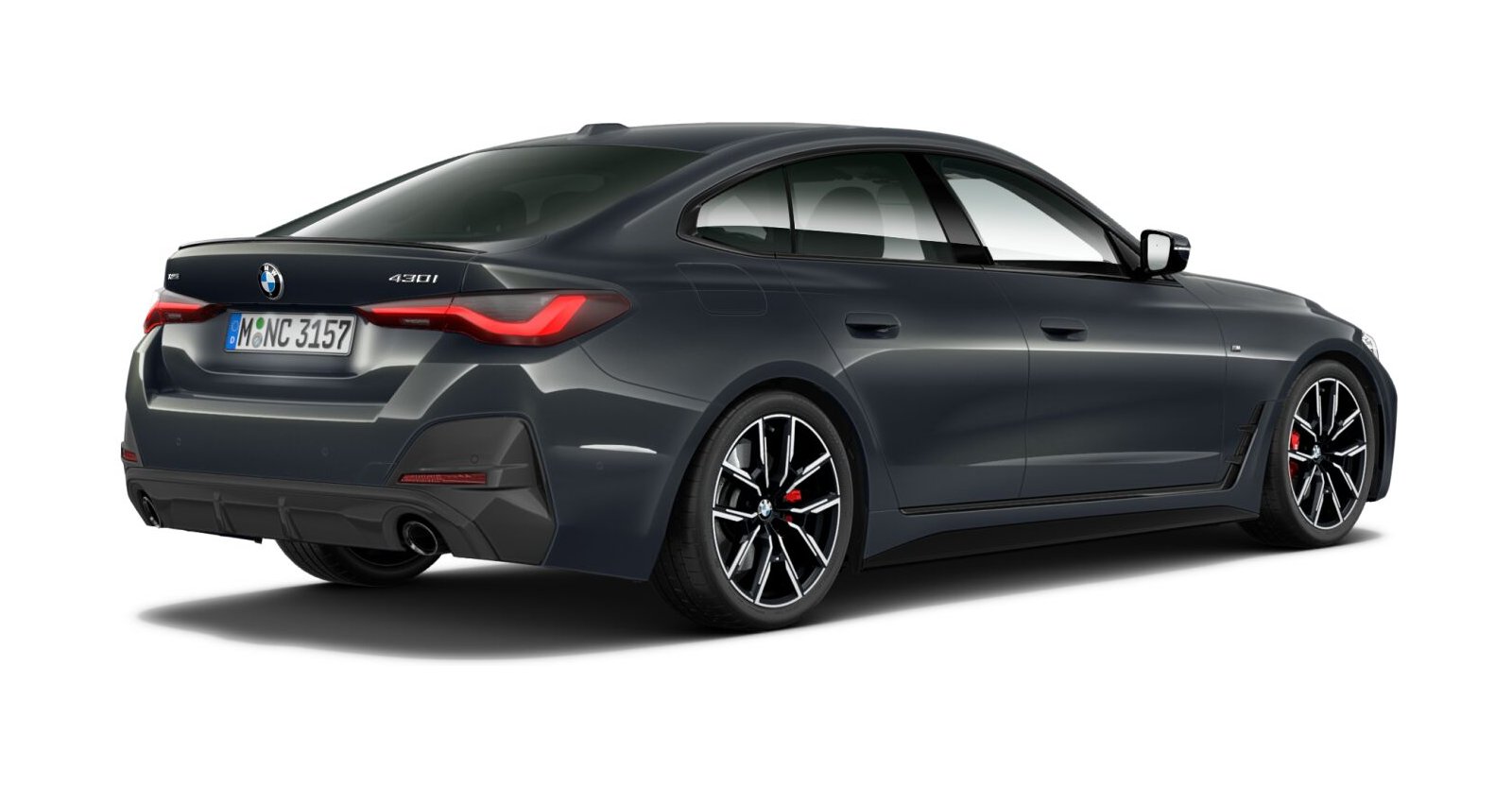 BMW BMW 4er in Grau von hinten BMW BMW 4er in Grau von hinten