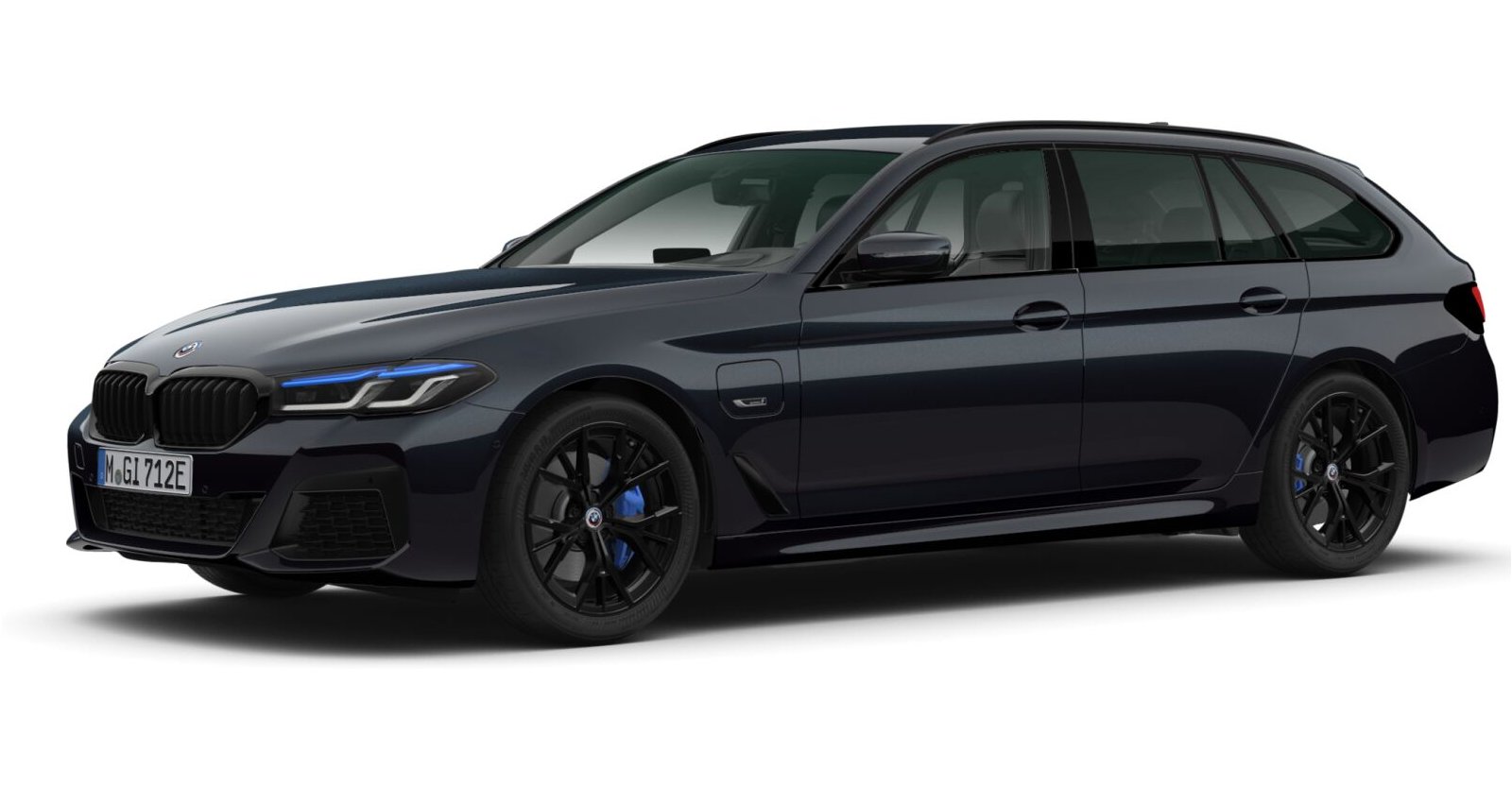 BMW BMW 5er in Schwarz von vorne BMW BMW 5er in Schwarz von vorne