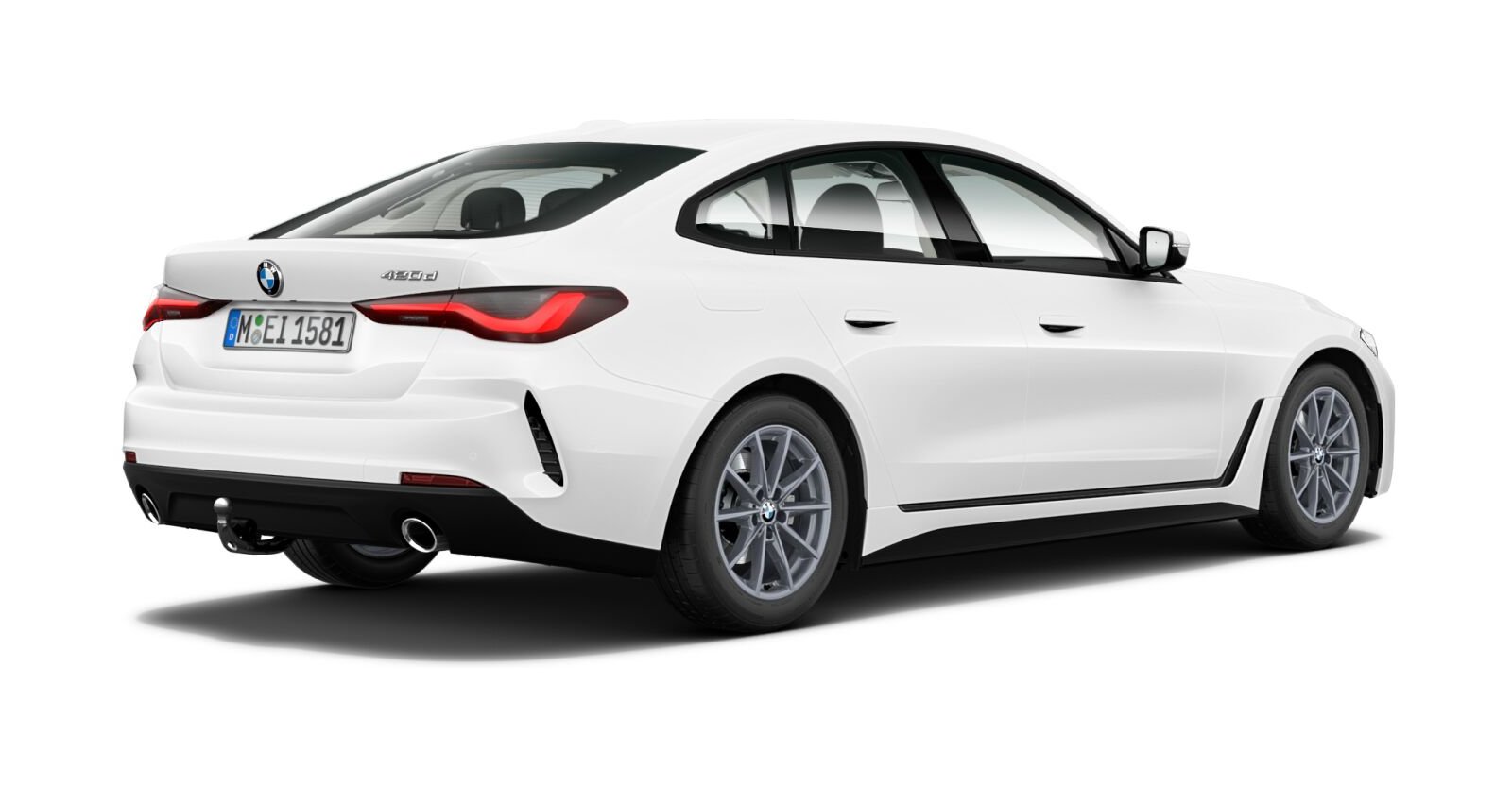 BMW BMW 4er in Weiß von hinten