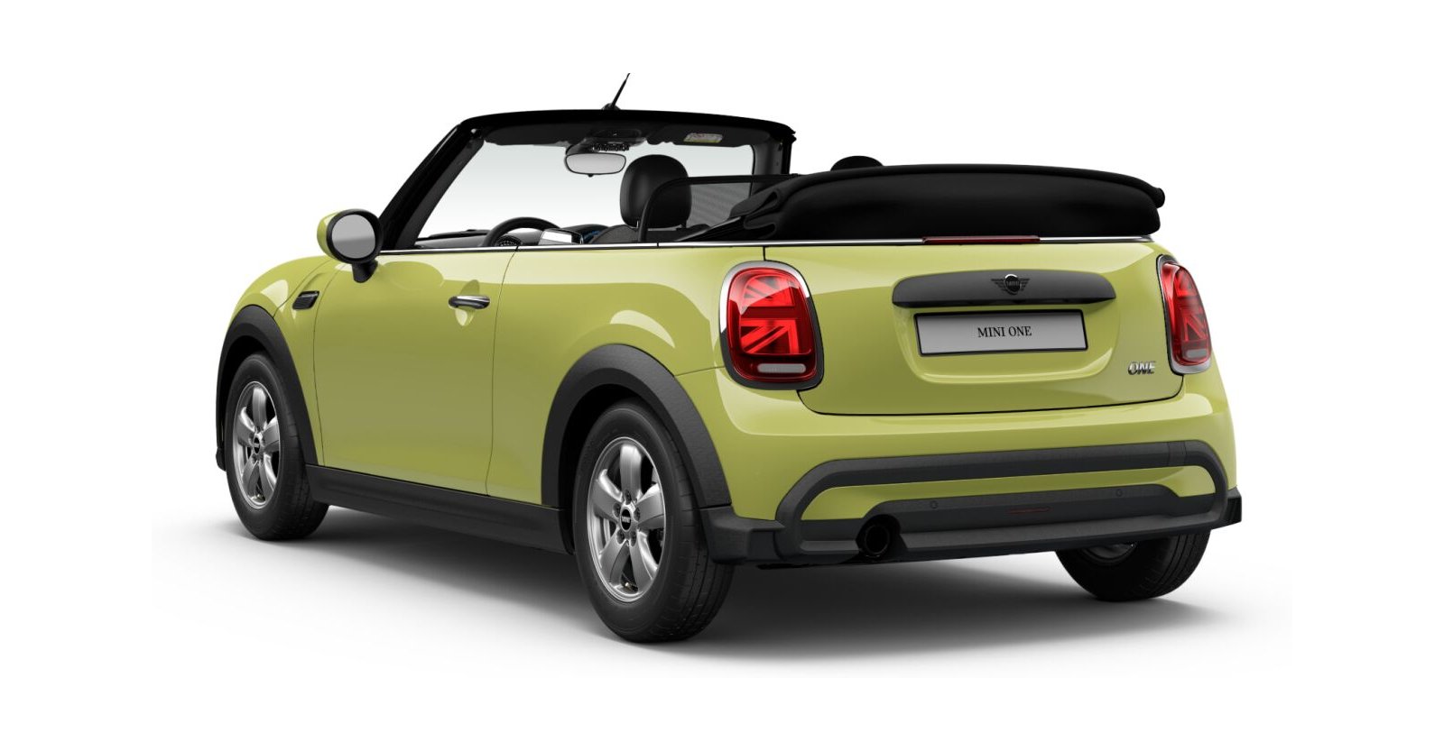 MINI MINI Cabrio in Gelb von hinten MINI MINI Cabrio in Gelb von hinten
