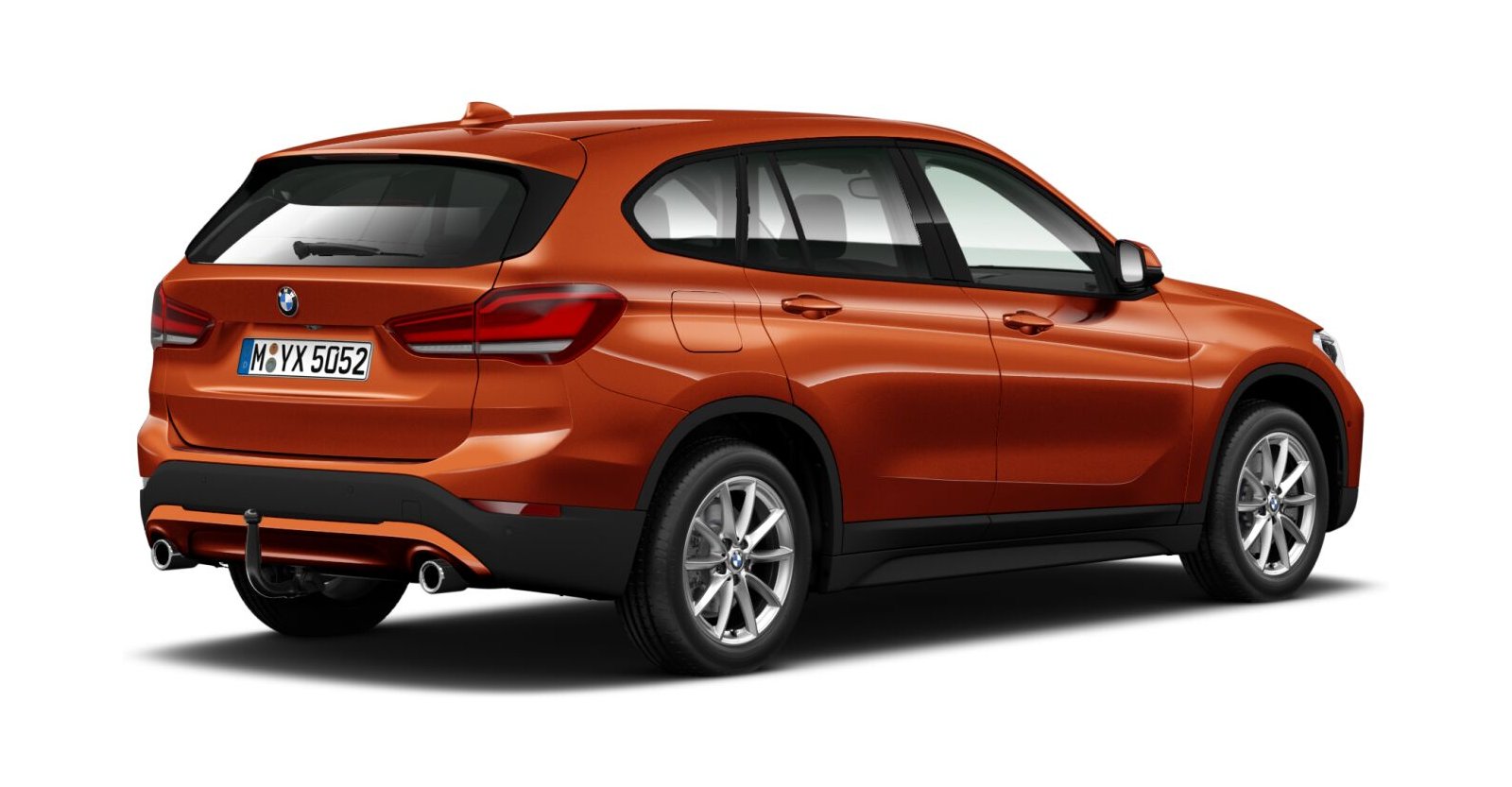 BMW BMW X in Orange von hinten