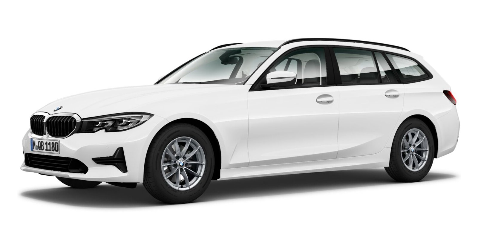 BMW BMW 3er in Weiß von vorne BMW BMW 3er in Weiß von vorne