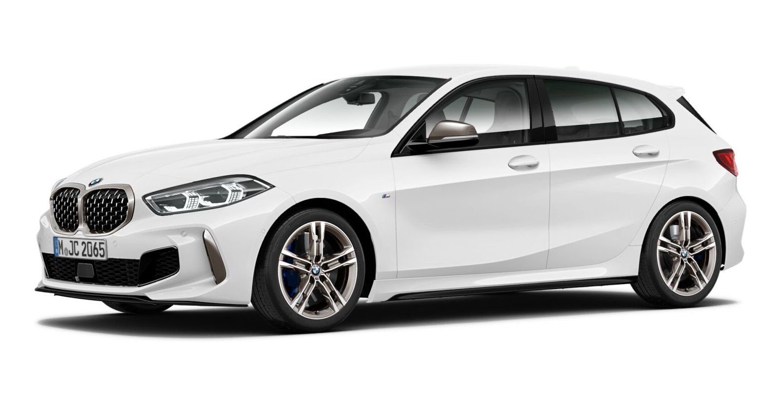 BMW BMW 1er in Weiß von vorne BMW BMW 1er in Weiß von vorne