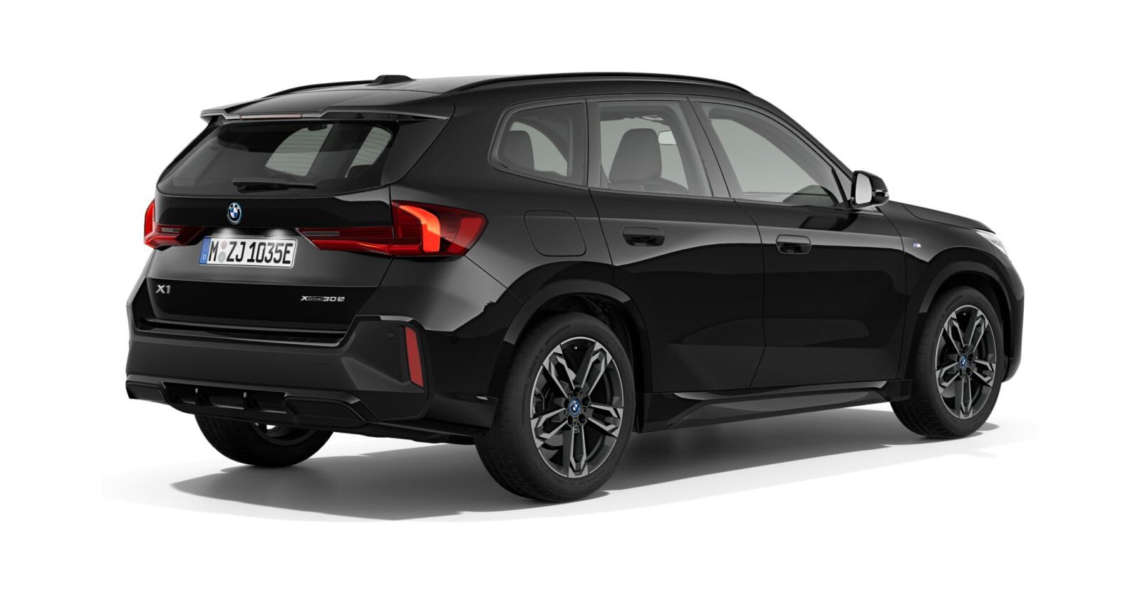 BMW BMW X in Schwarz von hinten