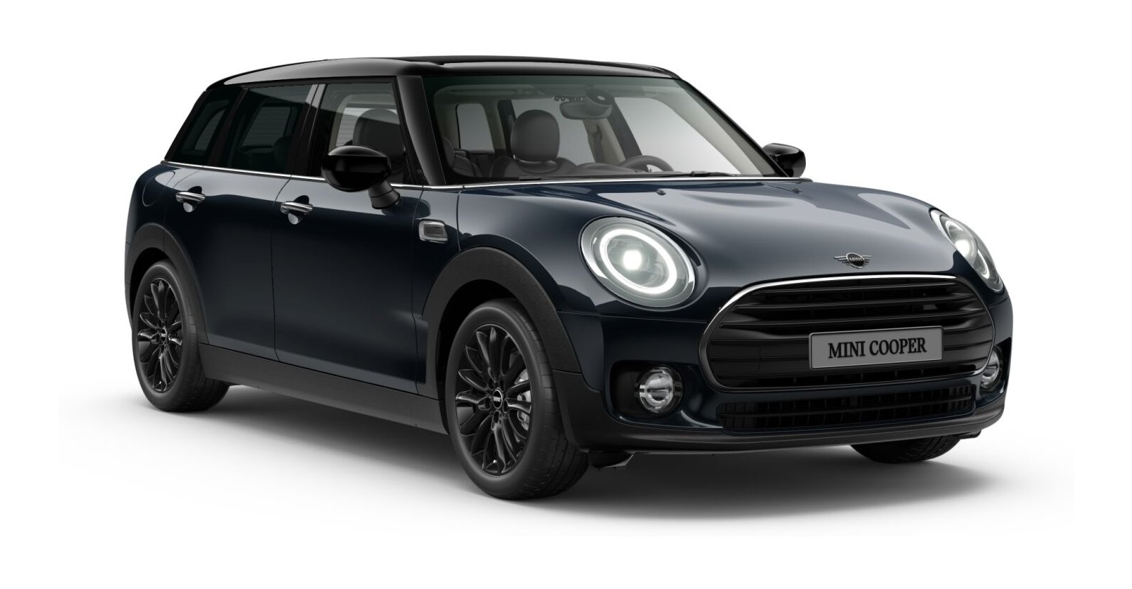 MINI MINI Clubman in Schwarz von vorne MINI MINI Clubman in Schwarz von vorne