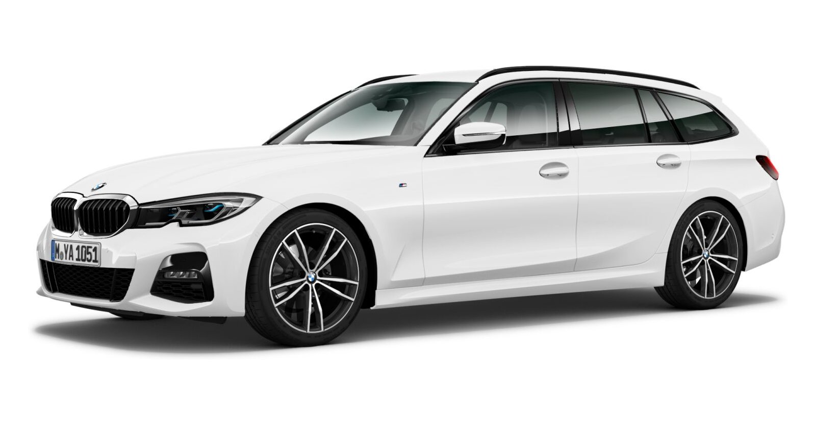 BMW BMW 3er in Weiß von vorne