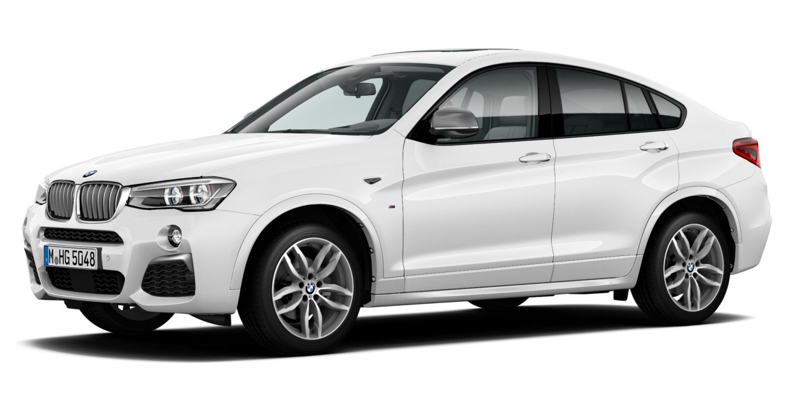 BMW X4 M40i in Weiß von vorne