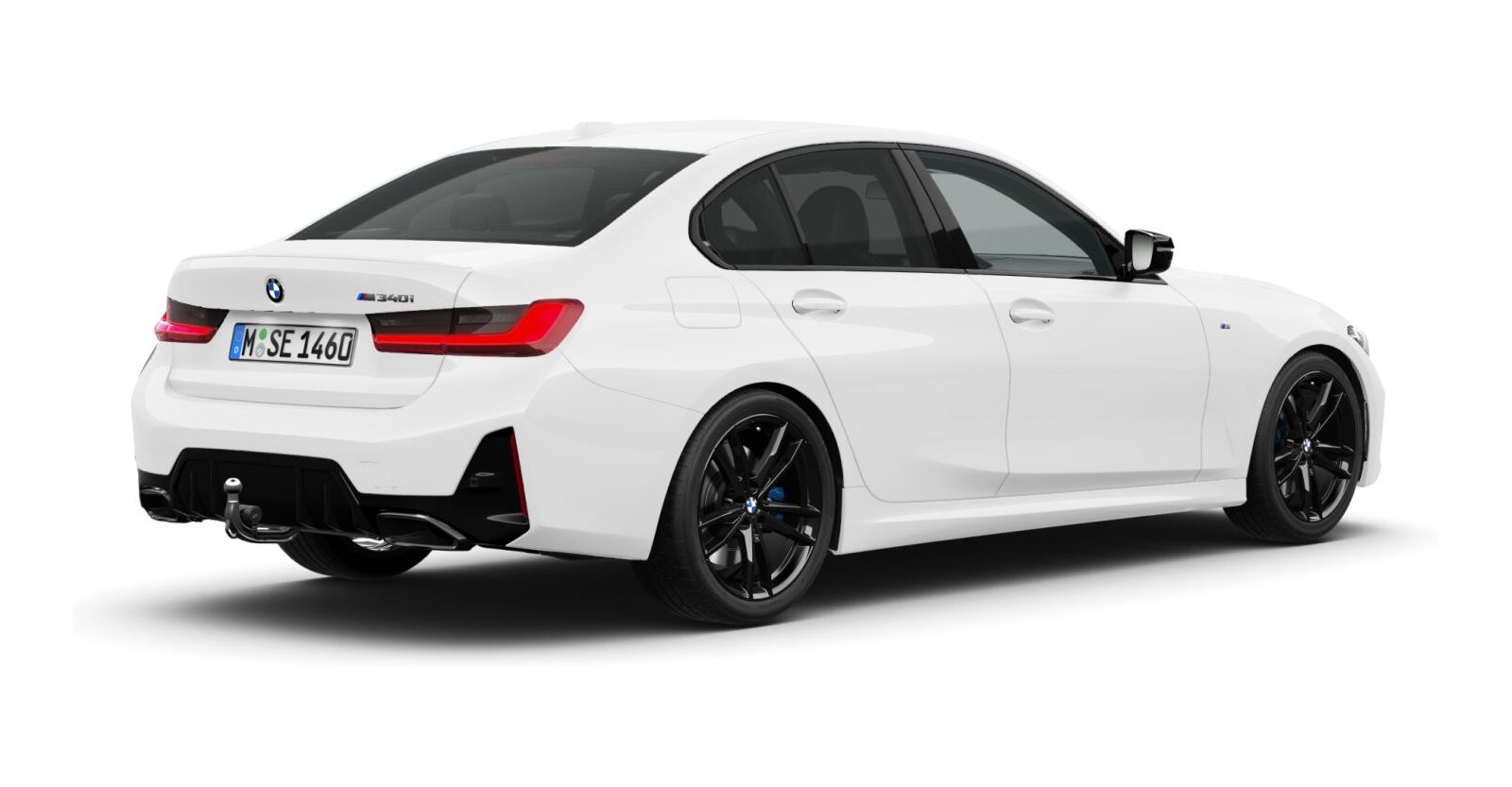 BMW BMW 3er in Weiß von hinten