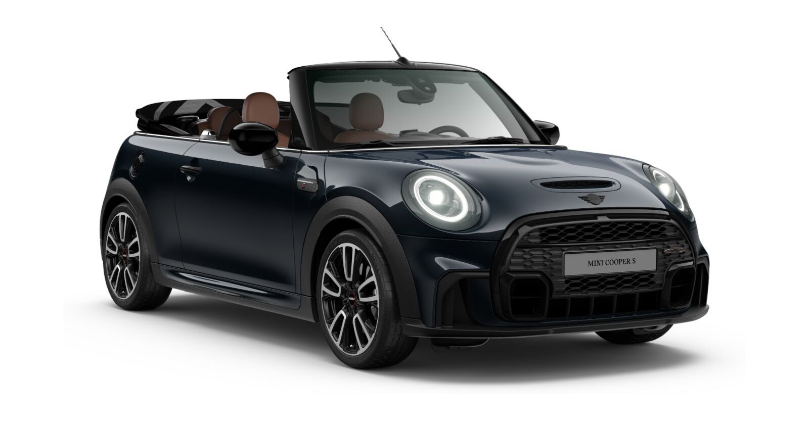 MINI MINI Cabrio in Schwarz von vorne