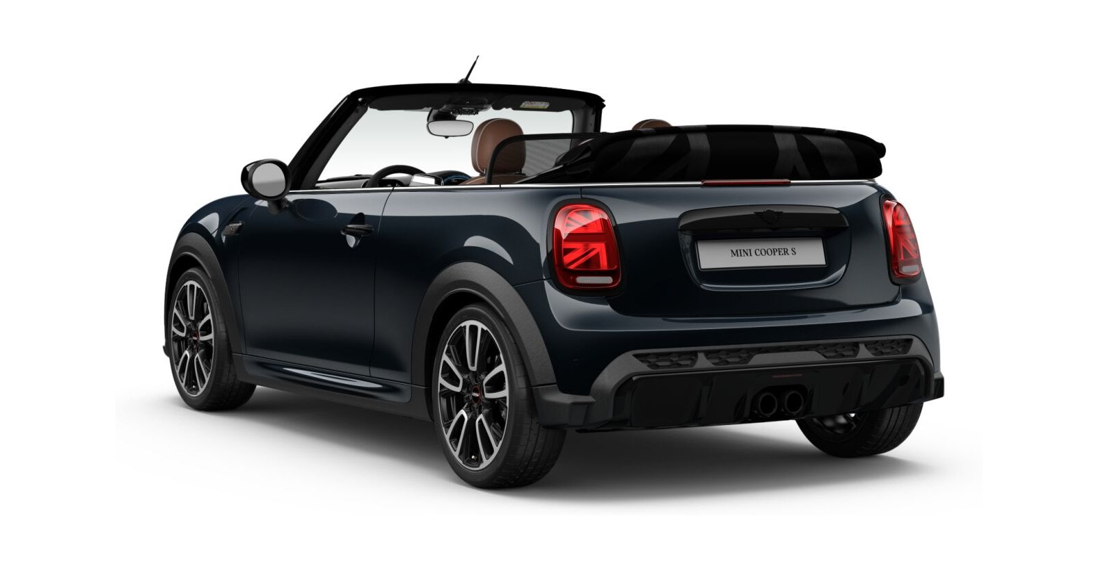 MINI MINI Cabrio in Schwarz von hinten