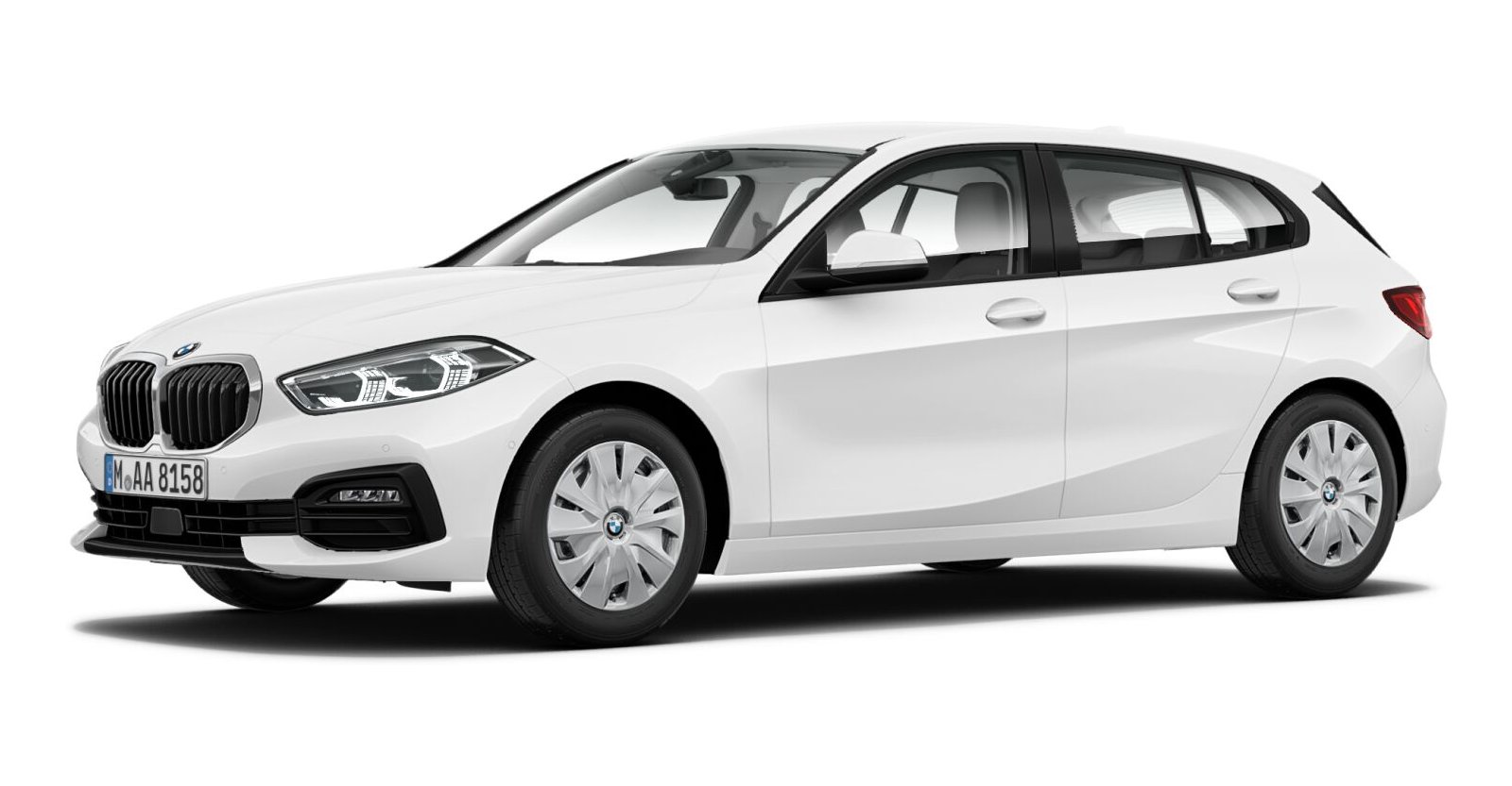 BMW BMW 1er in Weiß von vorne