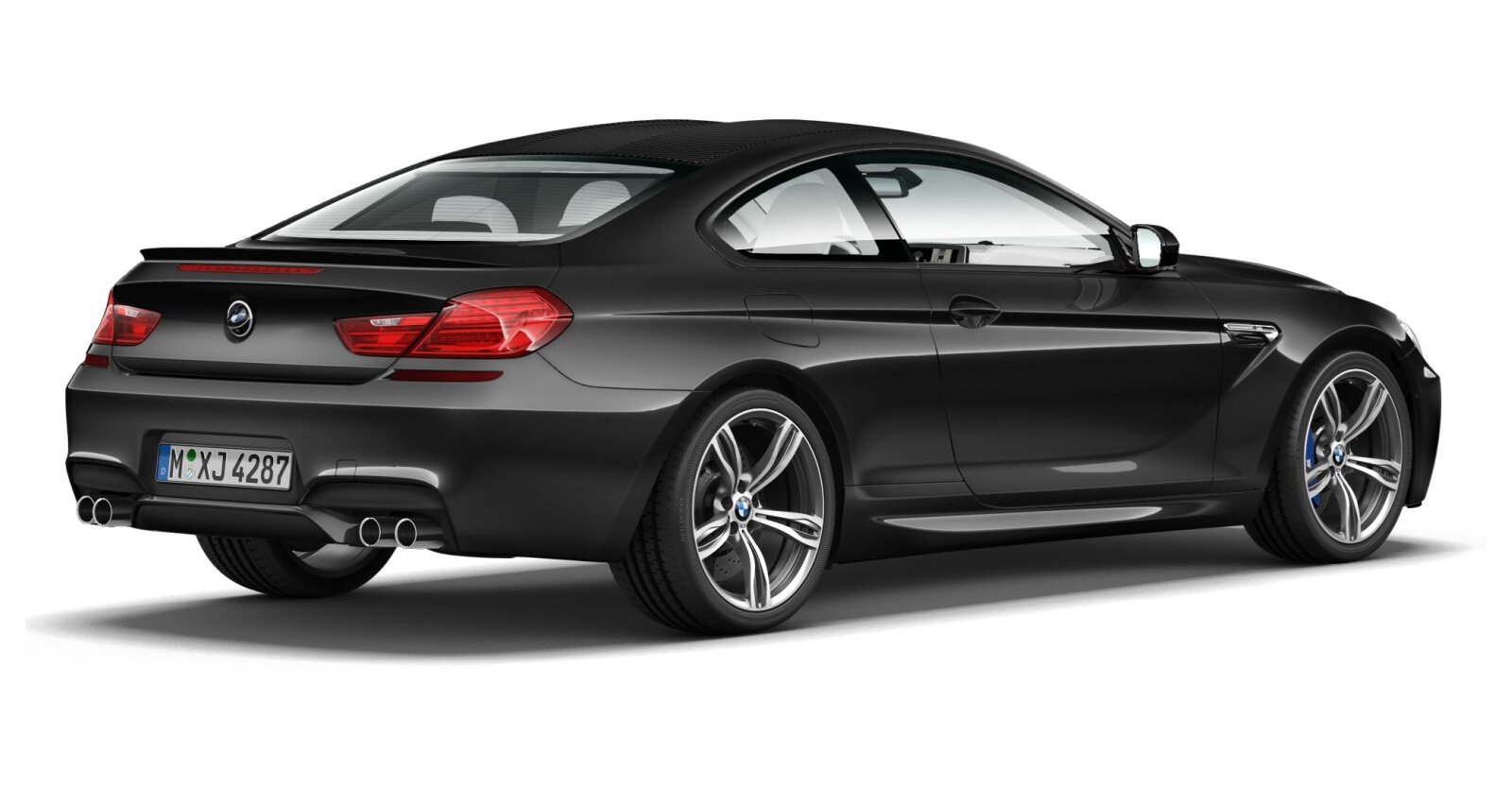 BMW BMW M in Schwarz von hinten