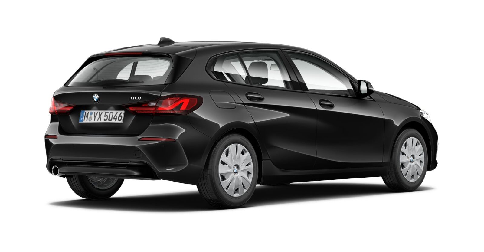 BMW BMW 1er in Schwarz von hinten BMW BMW 1er in Schwarz von hinten
