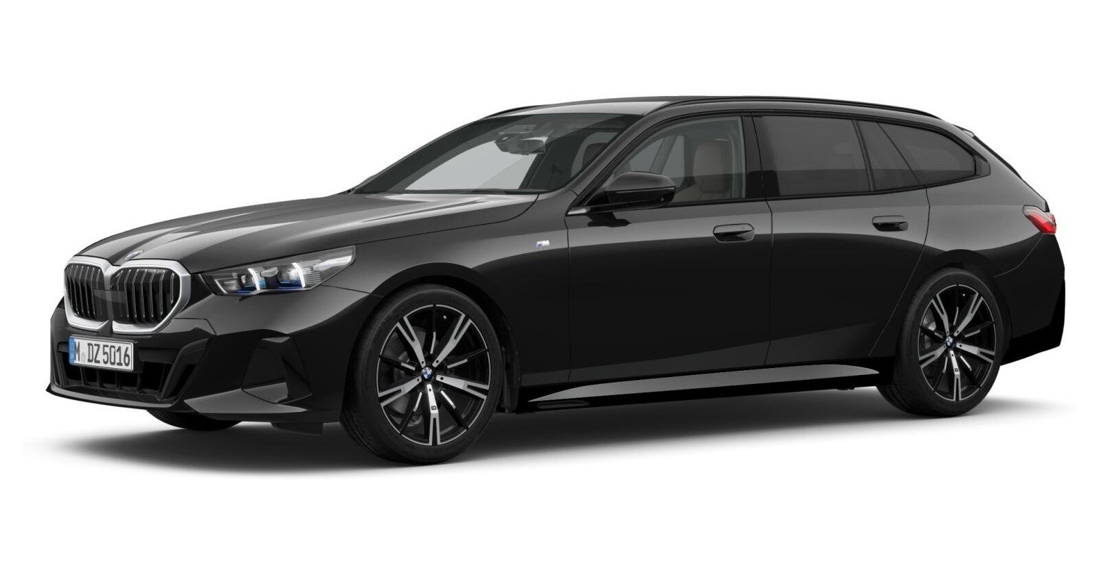 BMW BMW 5er in Schwarz von vorne BMW BMW 5er in Schwarz von vorne