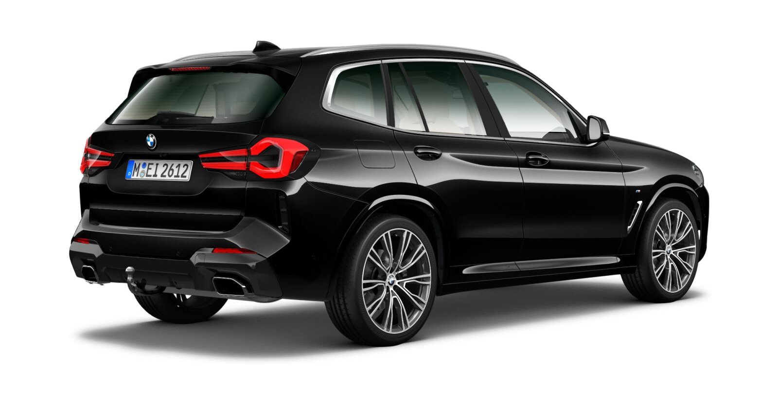 BMW BMW X in Schwarz von hinten BMW BMW X in Schwarz von hinten