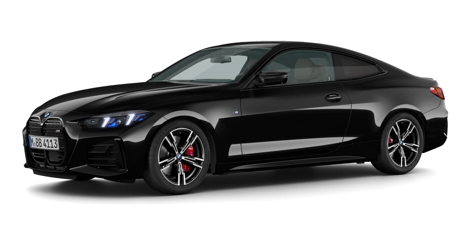 BMW BMW 4er in Schwarz von vorne