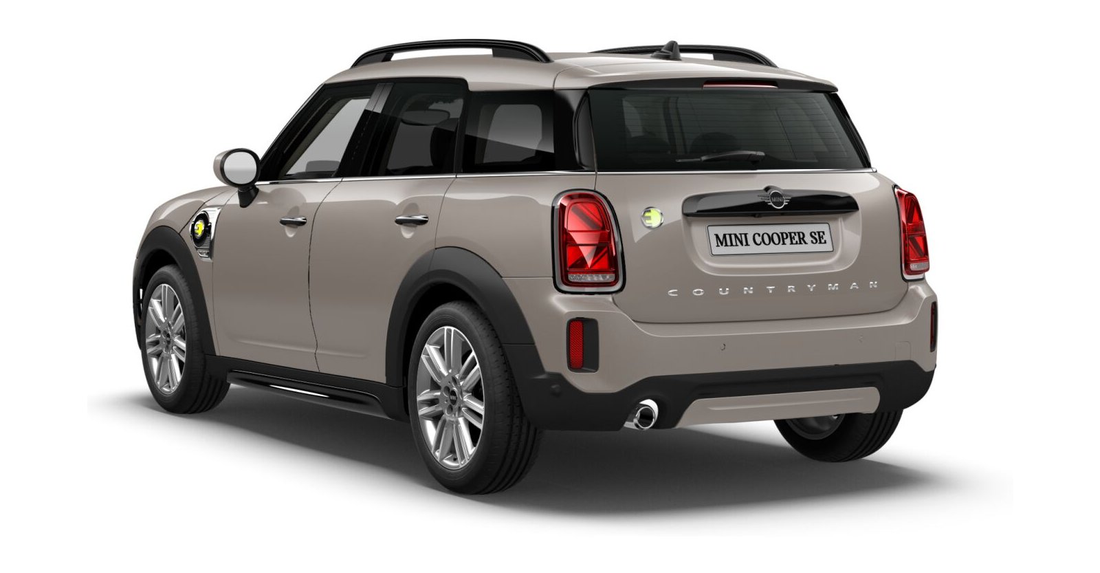 MINI MINI Countryman in Grau von hinten MINI MINI Countryman in Grau von hinten