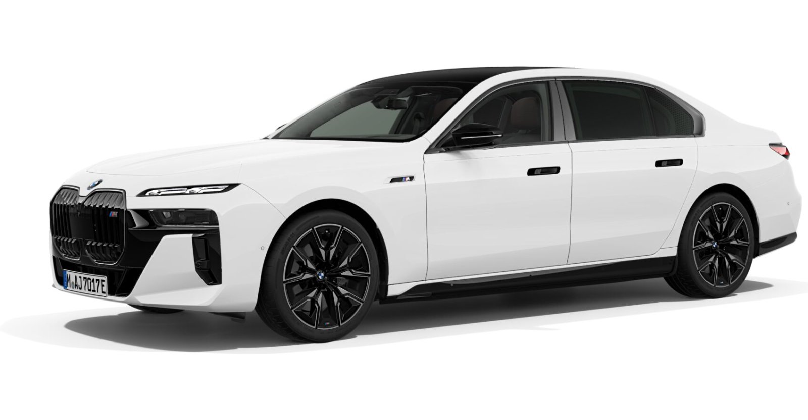 BMW i7 M70 xDrive Limousine in Individual von vorne BMW i7 M70 xDrive Limousine in Individual von vorne