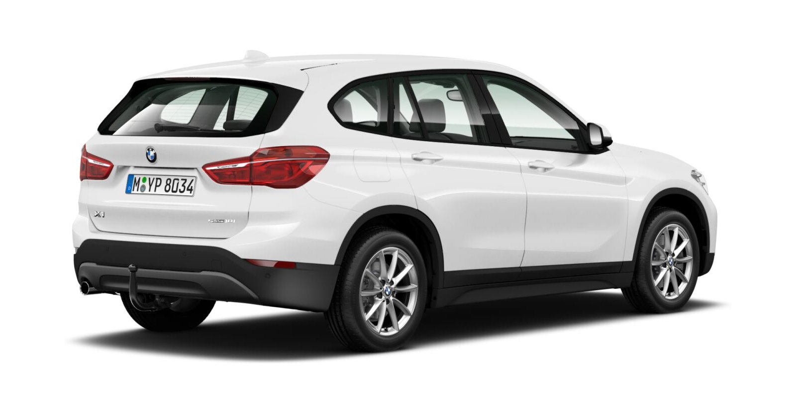 BMW BMW X in Weiß von hinten BMW BMW X in Weiß von hinten