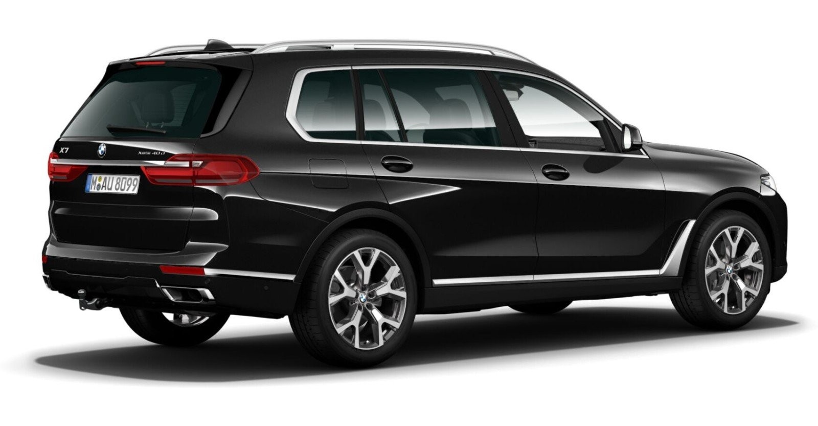 BMW BMW X in Schwarz von hinten BMW BMW X in Schwarz von hinten