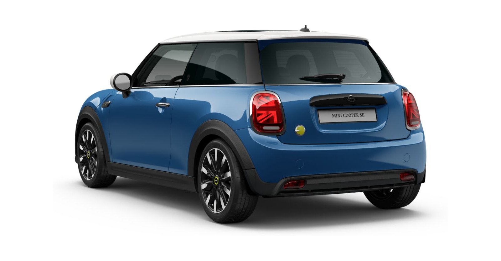 MINI MINI 3-Türer in Blau von hinten