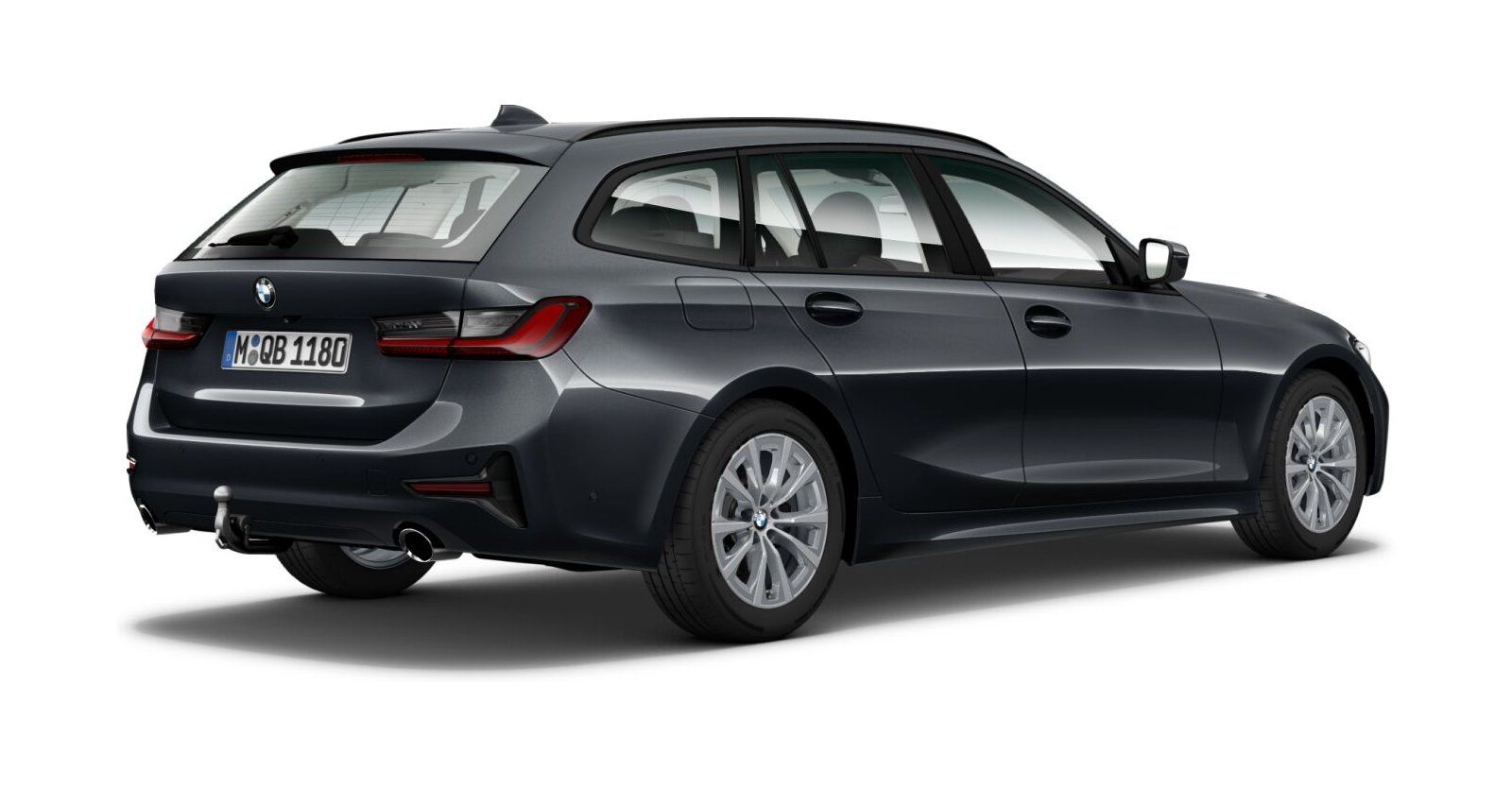 BMW BMW 3er in Grau von hinten