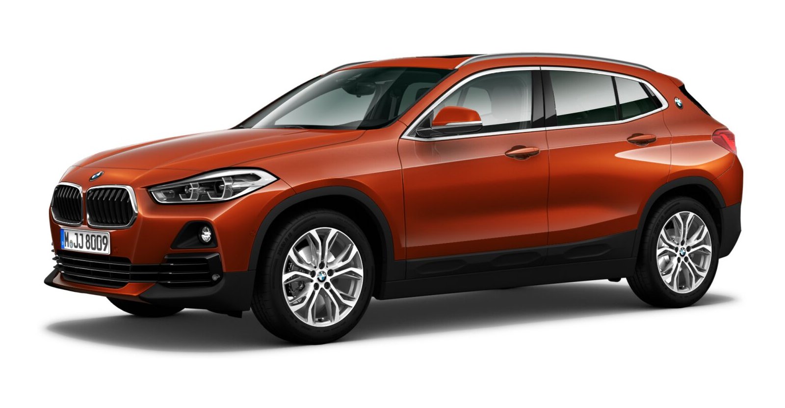 BMW BMW X in Orange von vorne BMW BMW X in Orange von vorne