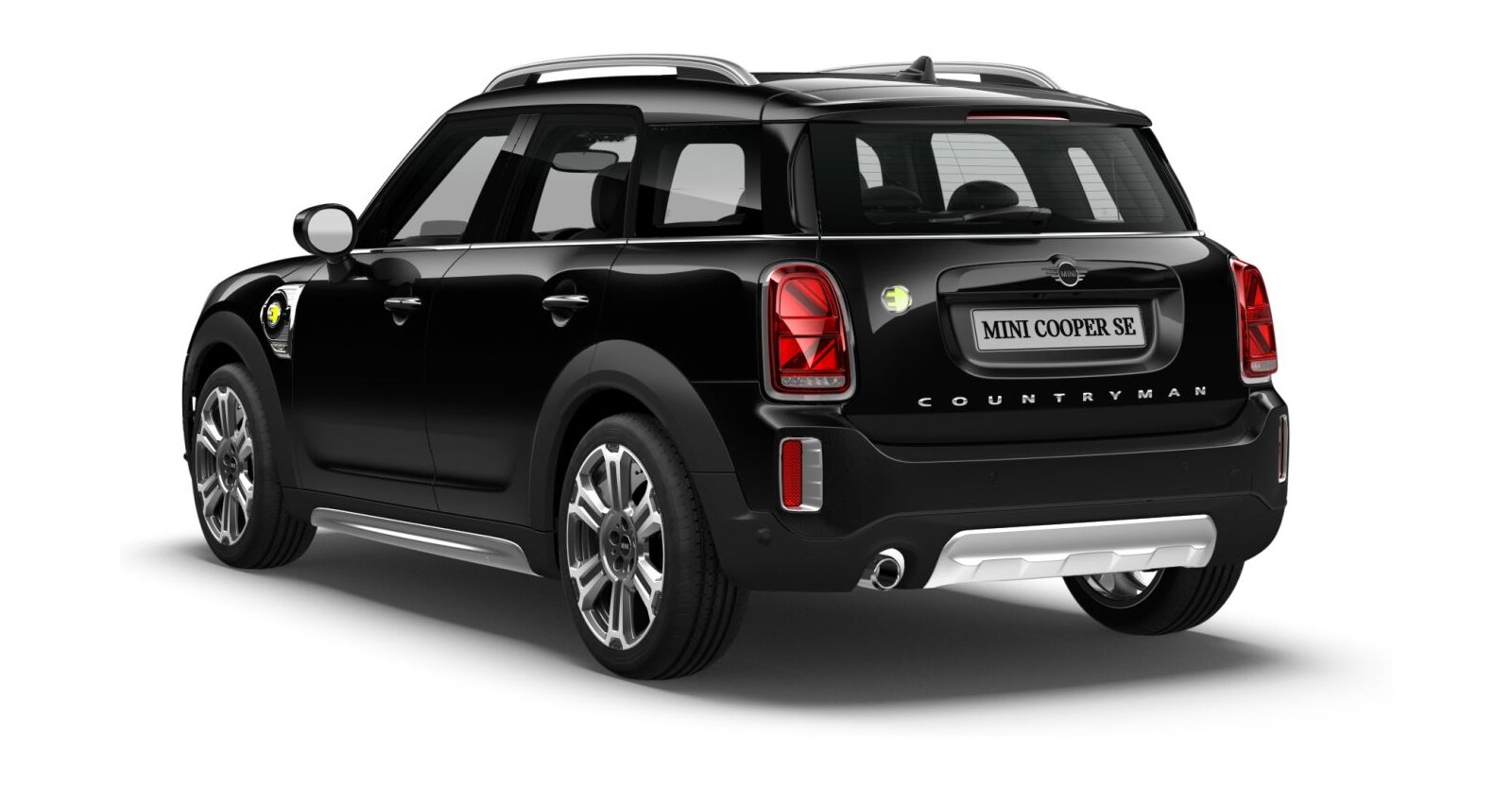 MINI MINI Countryman in Schwarz von hinten