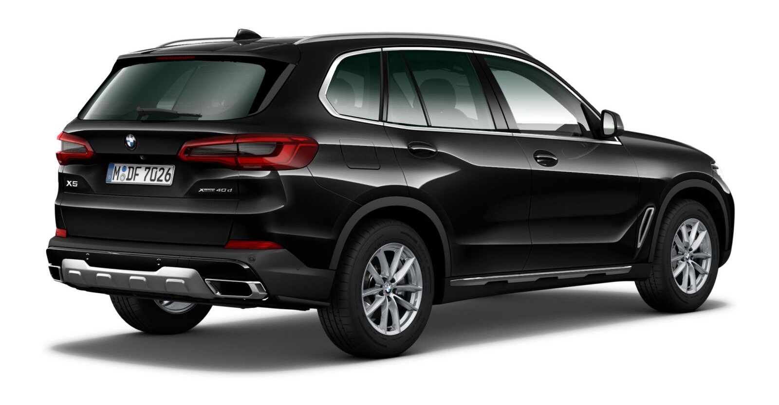BMW BMW X in Schwarz von hinten BMW BMW X in Schwarz von hinten