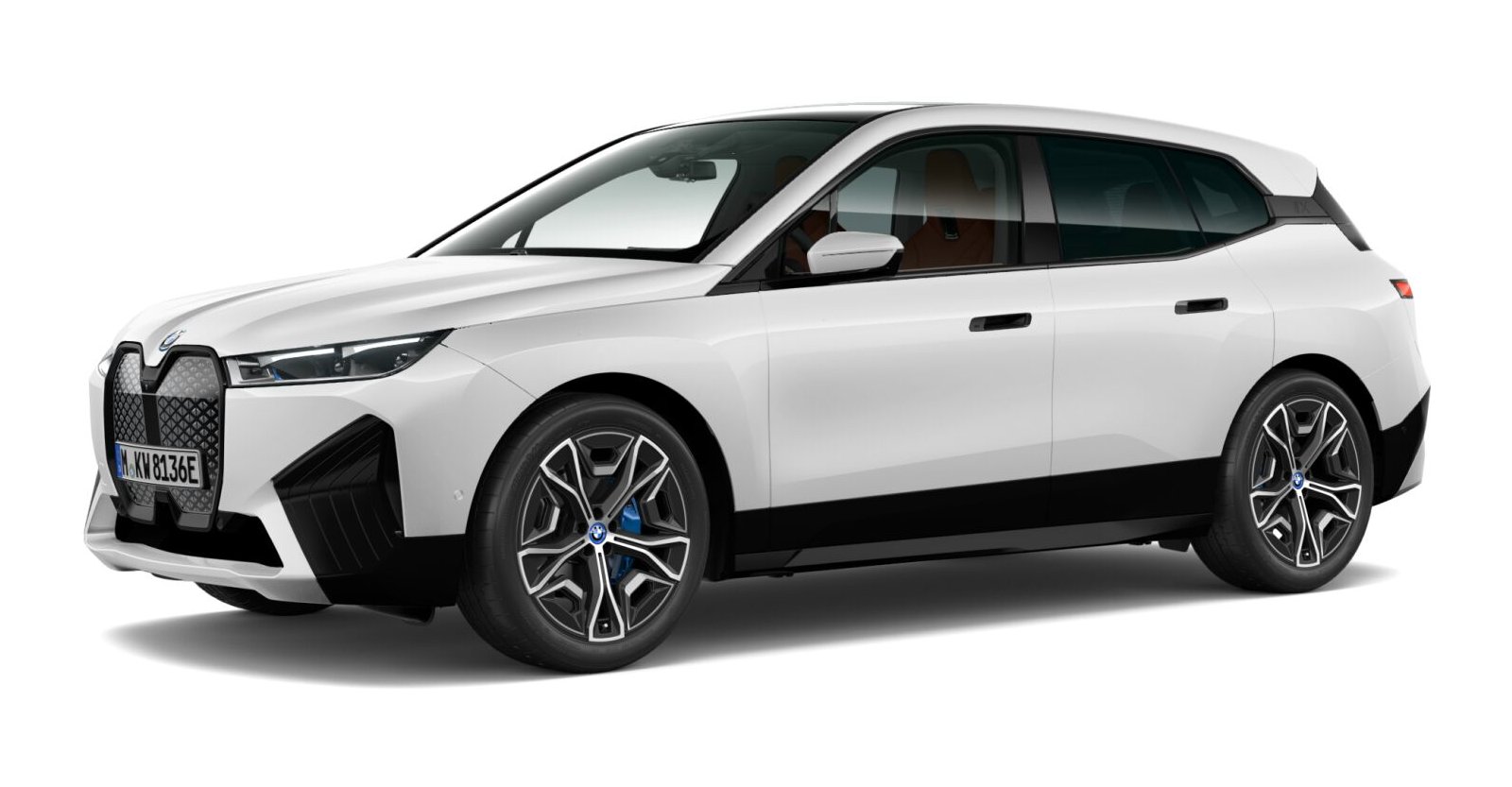 BMW BMW I in Weiß von vorne BMW BMW I in Weiß von vorne