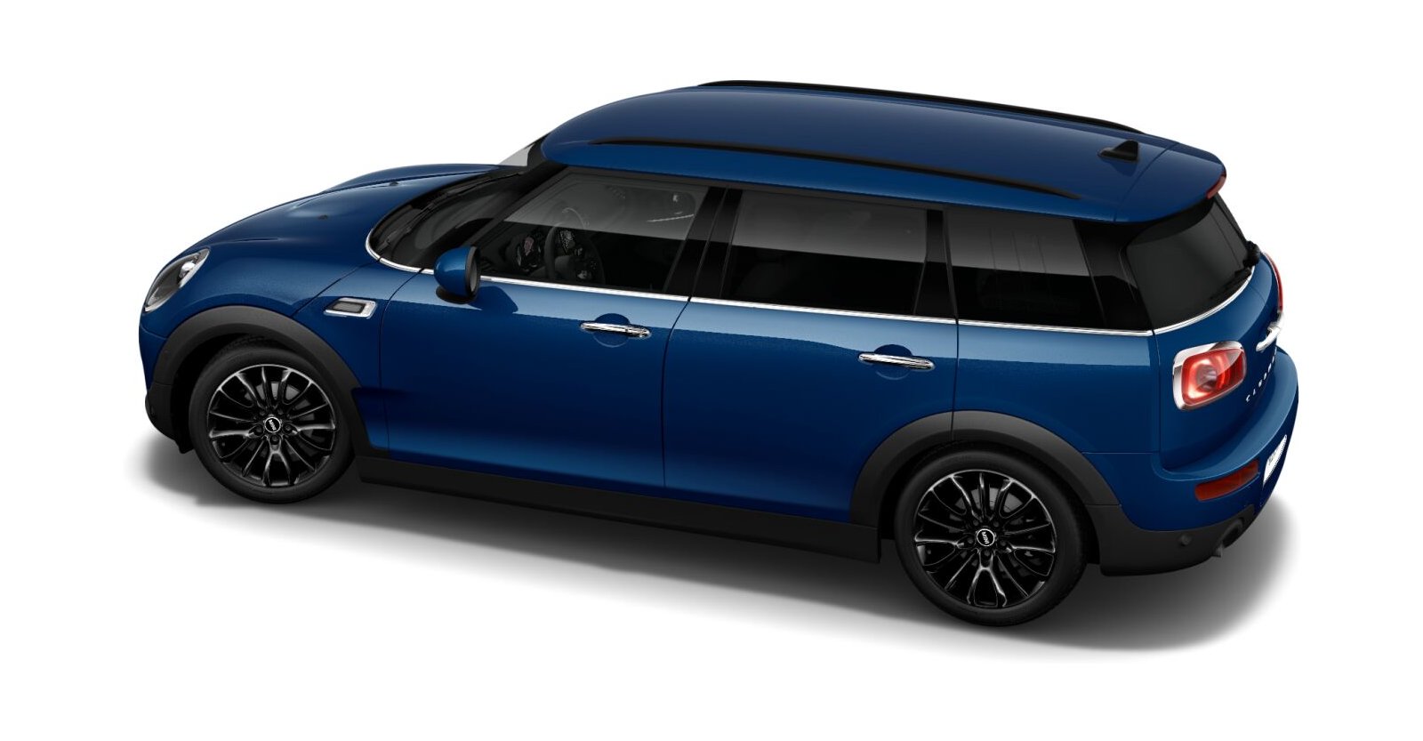 MINI MINI Clubman in Blau von hinten