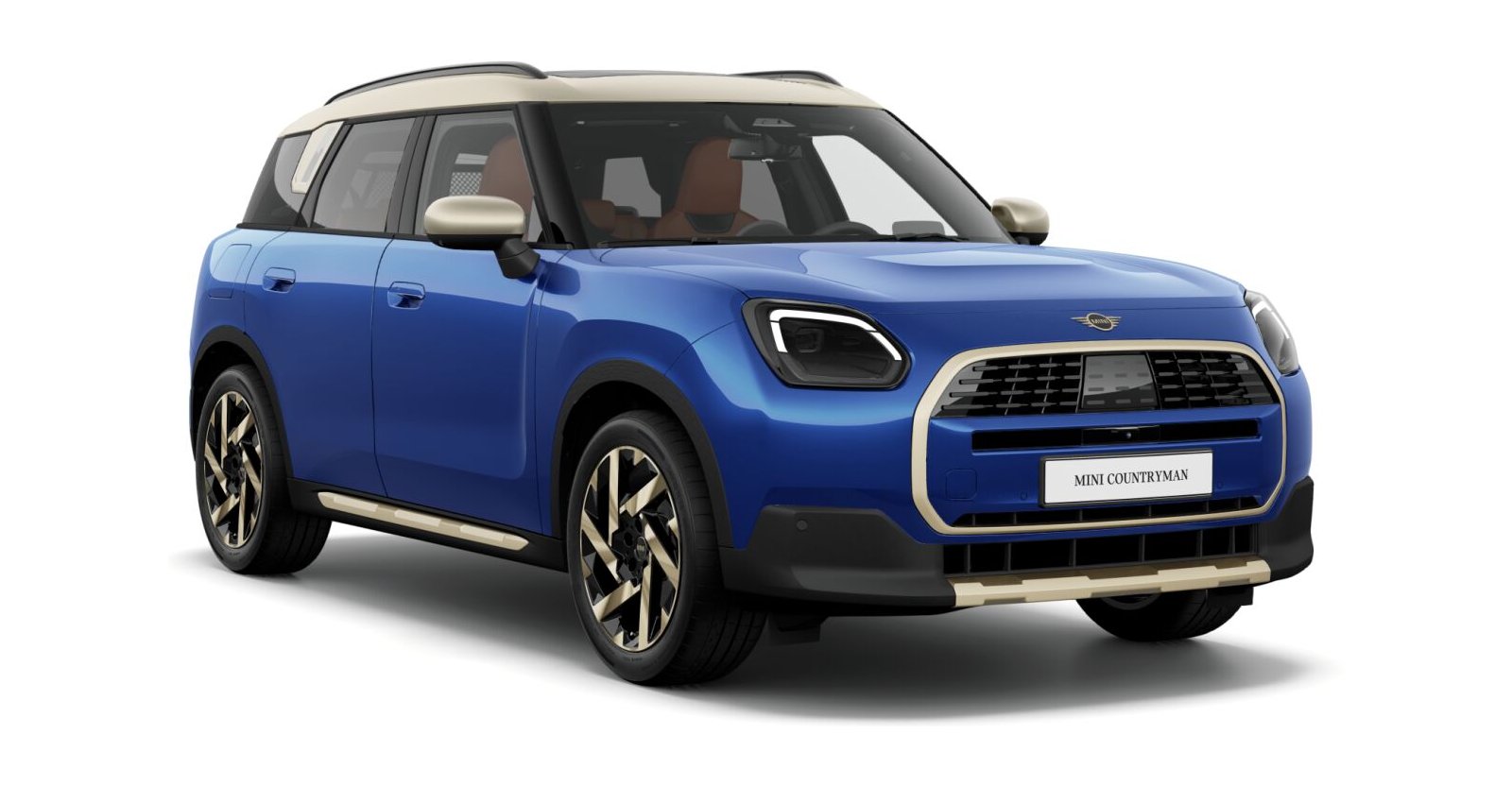 MINI MINI Countryman in Blau von vorne MINI MINI Countryman in Blau von vorne