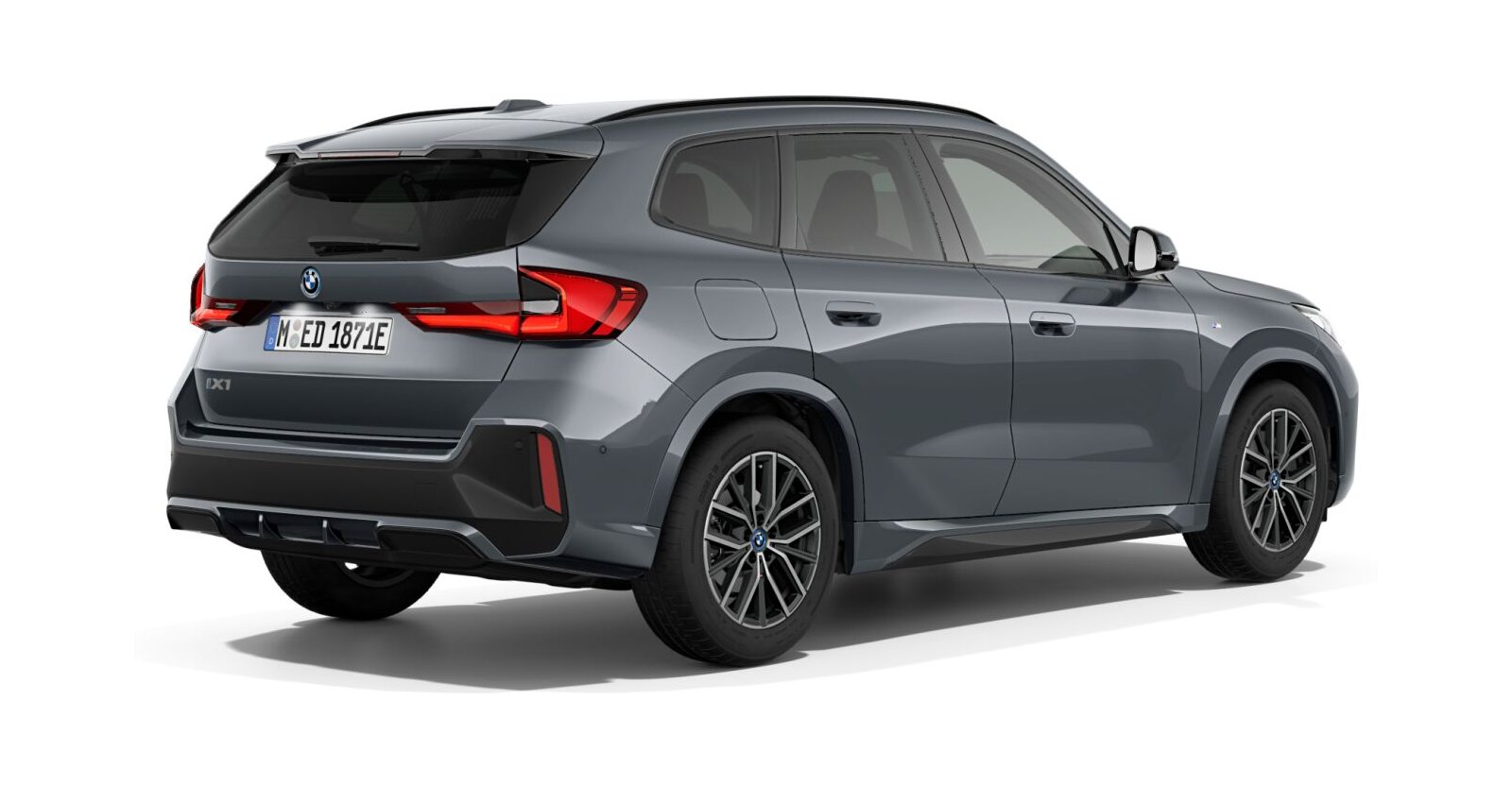 BMW BMW I in Grau von hinten BMW BMW I in Grau von hinten