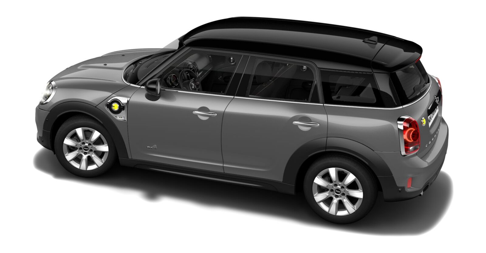 MINI MINI Countryman in Grau von hinten MINI MINI Countryman in Grau von hinten