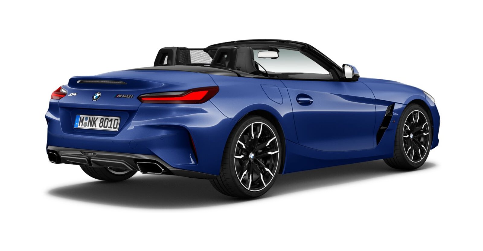 BMW BMW Z in Blau von hinten BMW BMW Z in Blau von hinten