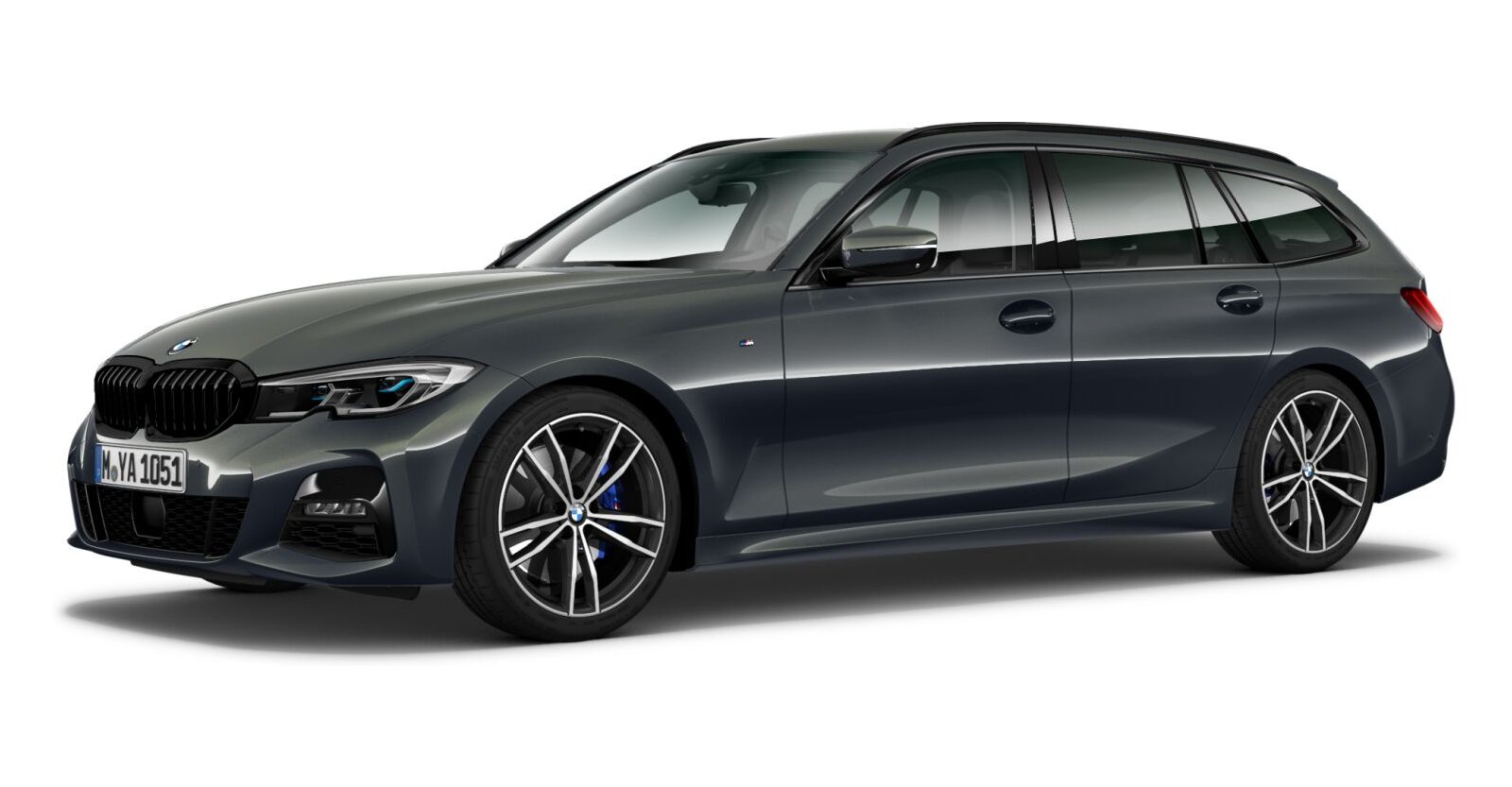 BMW BMW 3er in Grau von vorne BMW BMW 3er in Grau von vorne