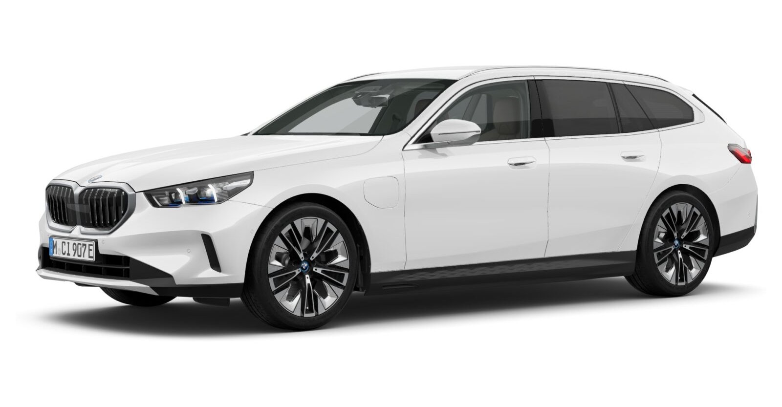 BMW BMW 5er in Weiß von vorne
