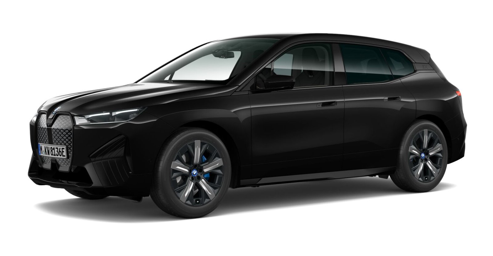 BMW BMW I in Schwarz von vorne BMW BMW I in Schwarz von vorne