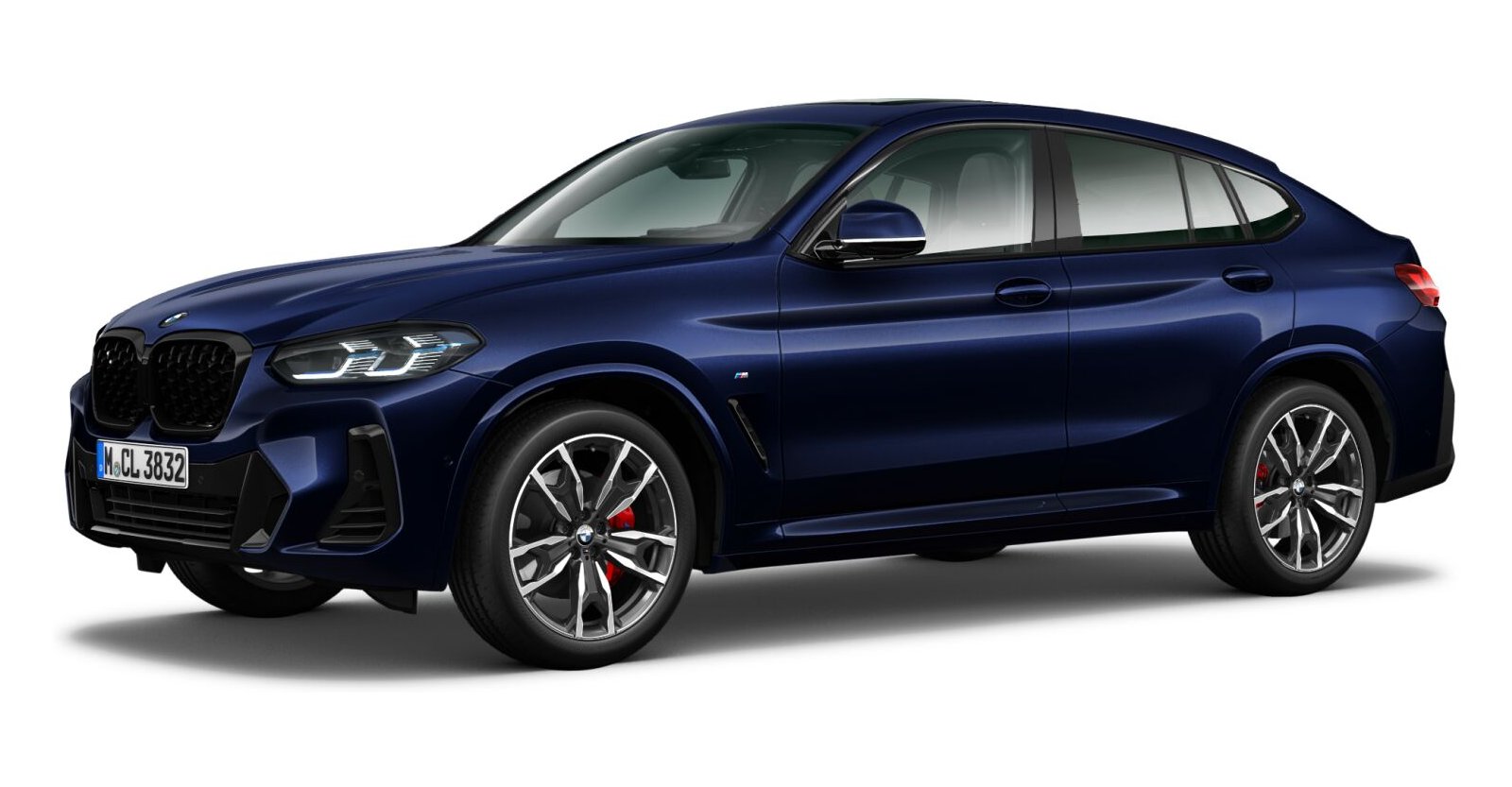 BMW X4 xDrive30d in Blau von vorne BMW X4 xDrive30d in Blau von vorne