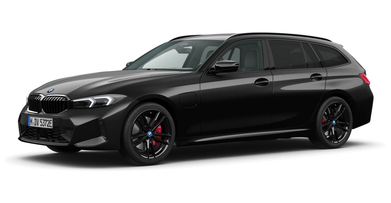 BMW BMW 3er in Schwarz von vorne