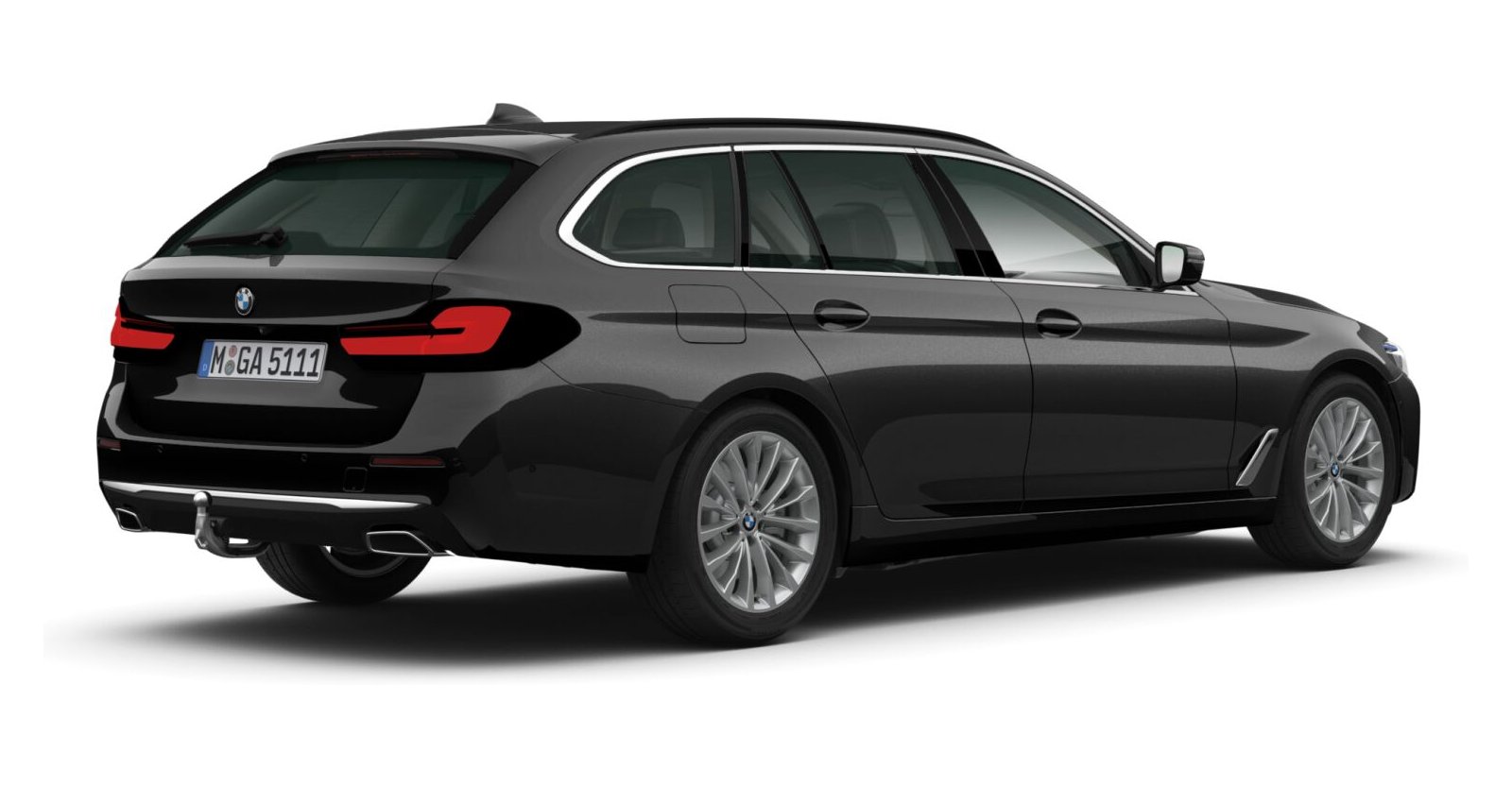 BMW BMW 5er in Schwarz von hinten BMW BMW 5er in Schwarz von hinten