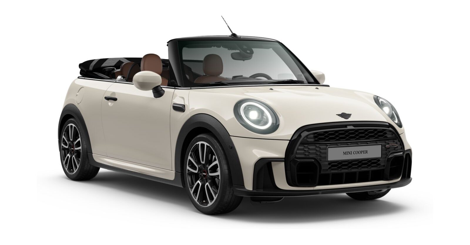MINI MINI Cabrio in Weiß von vorne