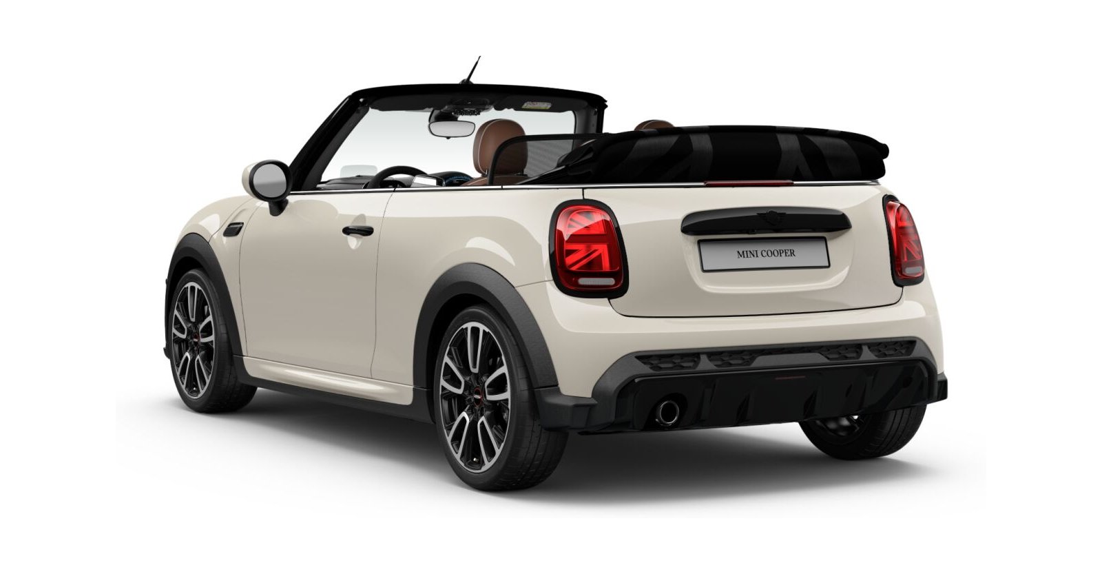 MINI MINI Cabrio in Weiß von hinten